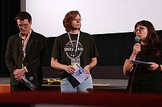 Tilo Schott, Eva Bauer (Jr. Festivalleitung)